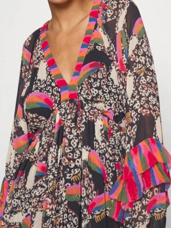 Farm Rio ‼️‼️Leopard Toucans Maxi Dress - Picture 5 of 16